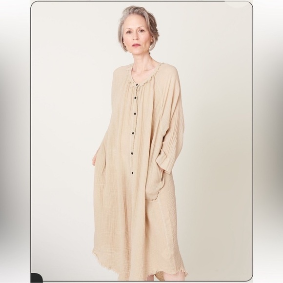 Sz 3/L RAQUEL ALLEGRA Serenity Midi Dress Size: L Raquel Allegra - Picture 15 of 15